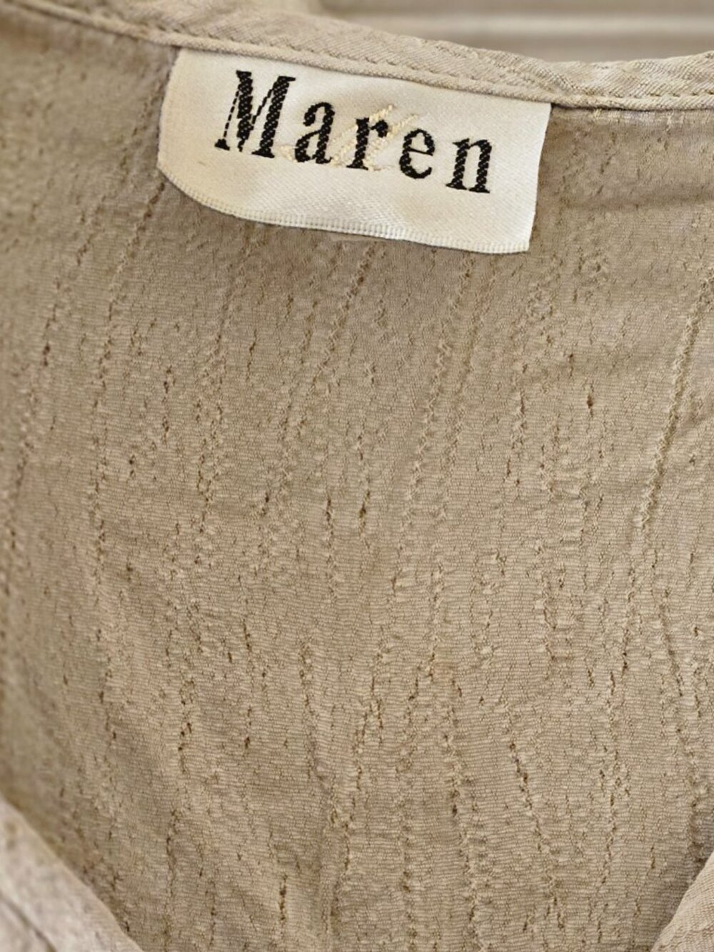 Maren Vintage Boho Embroidered creme button up Y2K Retro Vest XS/S 16 Inch Bust - Picture 6 of 10